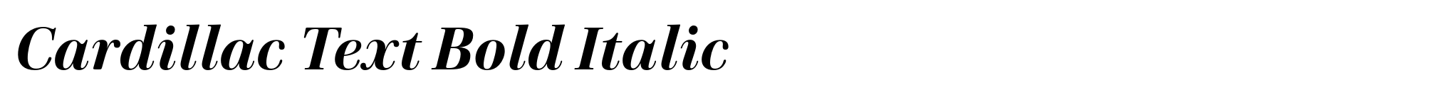 Cardillac Text Bold Italic image